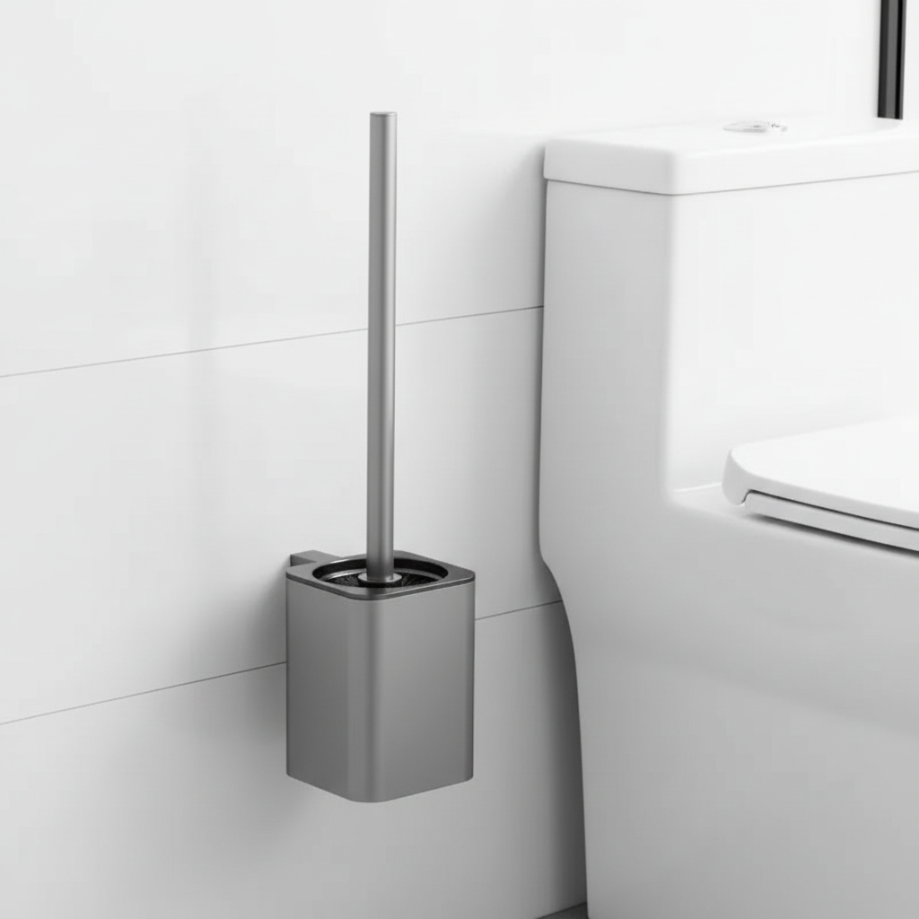 Perie WC Montată pe Perete – Curățare Completă, Fără Unghi Mort